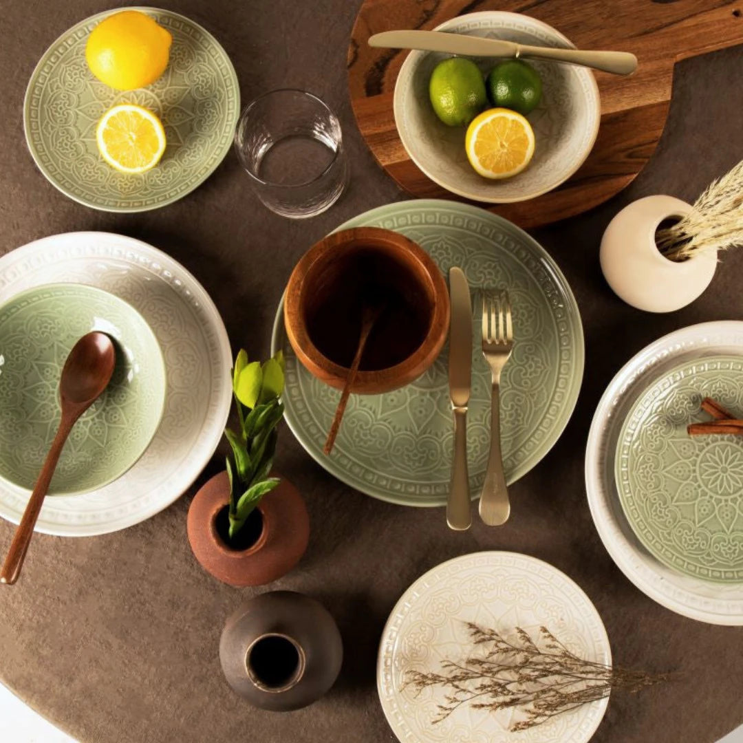 Set de 6 assiettes plates MOA Grès– Sia Home Set de 6 assiettes plates MOA Grès– Sia Home