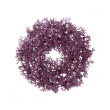 Purple Artificial Branch Christmas Wreath