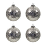 Set of 4 mercury Christmas balls