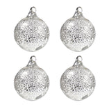 Set of 4 mercury Christmas balls