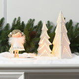 Christmas Candle Holder Girl Figurine Angel