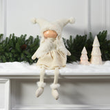 Christmas Figurine Girl to Sit Velvet