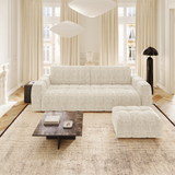 Sofa and Pouf Set Bari