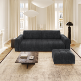 Sofa and Pouf Set Bari