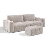 Sofa and Pouf Set Bari