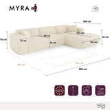 Myra Right Corner Convertible Sofa