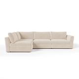 Canapé d'angle gauche modulable 5-6 places Nest