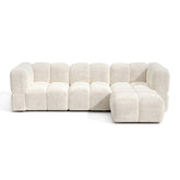 Canapé d'angle droit modulable NUBI