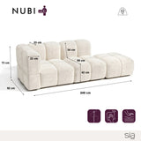 Canapé modulable gauche NUBI