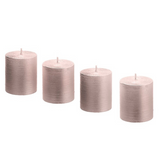 Set of 4 Stripes Xs Candles