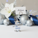 Christmas Card Holder Robot Figurines Pop