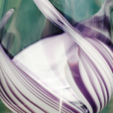 Jarrón de cristal RING H24