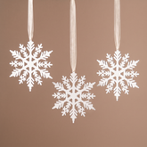 Suspension de Noël Flocon blanc