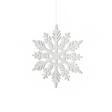 Sospensione di Natale fiocchi di neve in legno d39