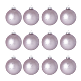 Boules de Noël Pailletée et Mat Grand Format Set de 12