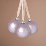 Boule de Noël Pailletée et Mat Petit Format Violet