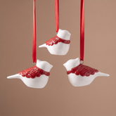 Suspension de Noël Petit Oiseau Lappi Rouge