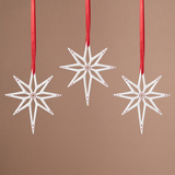 Suspension de Noël Flocon Lappi rouge