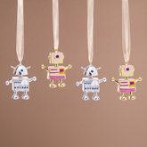 Suspensions de Noël Pop Robots doré