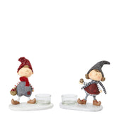 Candelabro navideño con figuras de Olaf