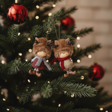 Christmas Suspension Figurines Children Dressed as Rudy