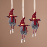 Suspension Figurine de Noël Garçon Olaf rouge