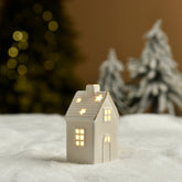 Piccola statuetta di chalet di Natale