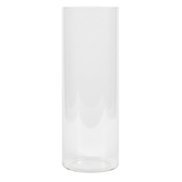 Portavelas transparente Halo 28 cm