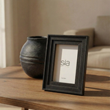 Marco de fotos Haiku en pino negro de 10 x 15