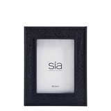 Marco de fotos con dosel en pino negro 13x18