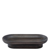 Ebon oval decorative tray
