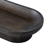 Ebon oval decorative tray
