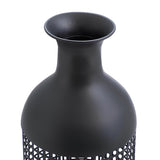 Black Metal Vase Maze 61cm
