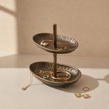 Elma metal tiered tray