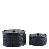 Oval rattan boxes Mila