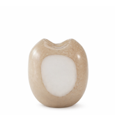 Vaso in vetro soffiato opalino 22 cm