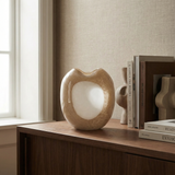 Vase en verre soufflé Opale 22 cm