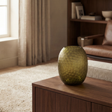 Vaso Gemma in vetro soffiato sfaccettato da 25 cm