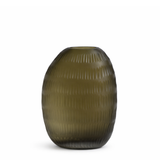 Vaso in vetro soffiato Verdalys traforato 25 cm