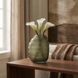 Vaso in vetro soffiato Verdalys traforato 25 cm