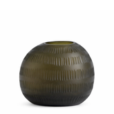 Vaso in vetro soffiato Verdalys traforato 18 cm