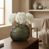 Vaso in vetro soffiato Verdalys traforato 18 cm