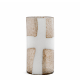 Vaso in vetro soffiato maculato Mirage 39 cm