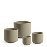 4 Cache-Pots Terra beige granito