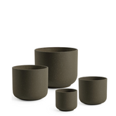 4 Cache-Pots Terra marron granito
