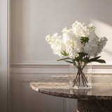 Composition d'Hydrangeas pointus en vase 55 cm