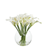 Composition d'Arums en vase 45 cm