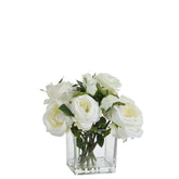 Composition de Roses en vase 17 cm