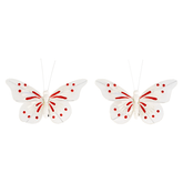 2 Adornos colgantes de Navidad PAPILLON