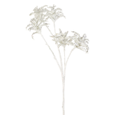 Rama de hojas de palmera azia purpurina h50